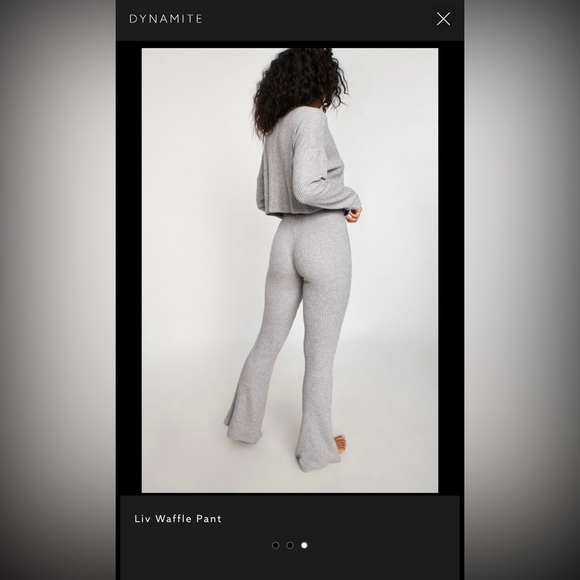 GARAGE Liv Waffle Pant Cool Grey Mix - Picture 3 of 9